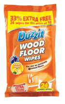 Duzzit 12pc Wood Floor Wet Wipes